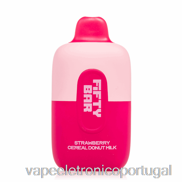 Vape Eletrônico Cinquenta Bar 6500 Leite Descartável De Donut De Cereal De Morango